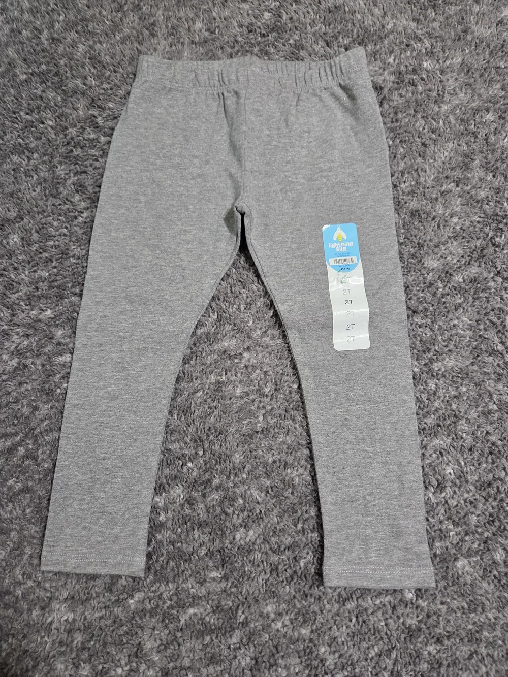 Kids Stretch Gray Leggings with Elastic Waistband